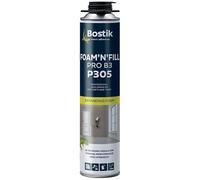 Bostik Mousse Polyuréthane P305 Foam’n’Fill Pro - Mousse Pistolable Professionnelle - Isolation Thermique & Acoustique - Remplissage Cavités & Étanchéité - Haute Précision Chantier - 750 ml