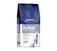 Bostik - Plâtre fin de Paris - Scellement, rebouchage et moulage - Prise rapide - Blanc - 5 kg