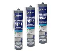 Bostik S545 - Mastic Silicone Bain et Cuisine - Jointe Tous Matériaux - Traité Anti-Moisissures - Conservation Longue Durée - Couleur : Transparent - Cartouche 300 ml