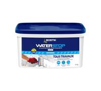 Bostik Waterstop Blanc 6 kg | Membrane d’Étanchéité Toiture - Gouttières & Murs - Répare Fuites - Infiltrations & Fissures - Résistant UV & Intempéries