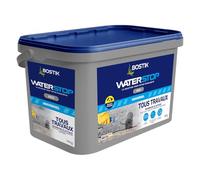 Bostik Waterstop Gris 14 kg | Membrane d’Étanchéité Toiture - Gouttières & Murs - Répare Fuites - Infiltrations & Fissures - Résistant UV & Intempéries