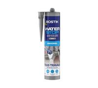 Bostik Waterstop Gris 290 ml - Membrane d’Étanchéité Toiture, Gouttières & Murs - Répare Fuites, Infiltrations & Fissures - Résistant UV & Intempéries