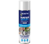 Bostik Waterstop Gris - Spray 500 ml | Membrane d’Étanchéité Toiture - Gouttières & Murs - Répare Fuites - Infiltrations & Fissures - Idéal Zone d'Accès Difficile