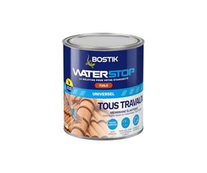 Bostik Waterstop Tuile/Terracota 1 kg - Membrane d’Étanchéité Toiture, Gouttières & Murs - Répare Fuites, Infiltrations & Fissures - Résistant UV & Intempéries