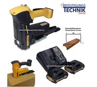 Bostitch DSA-3522-E 18-22mm 2x 2,0Ah Batterie Agrafeuse à fermeture carton Agrafeuse carton KL-07