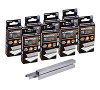 Bostitch Lot de 8 agrafes standard, longueur 6,35 mm, agrafes à bande complète, 5000 par boîte
