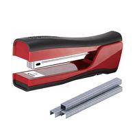 Bostitch Office Dynamo Agrafeuse 4 en 1 avec 420 agrafes, capacité de 20 feuilles, taille-crayon intégré, extracteur d'agrafes et rangement d'agrafes, rouge
