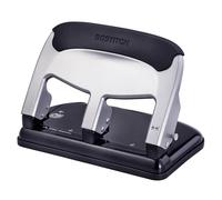 Bostitch Office EZ Squeeze Perforatrice robuste à 3 trous, capacité de 40 feuilles, nécessite moins de force, parfaite pour la maison, le bureau, les fournitures scolaires, design élégant, argenté