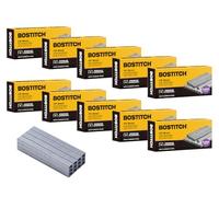 Bostitch Office Lot de 10 agrafes standard, longueur 6,35 mm, agrafes à bande complète, 210/bande, 5000 par boîte