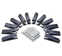 Bostitch Office No-Jam Lot de 12 agrafeuses de bureau avec agrafes Capacité 25 feuilles Noir