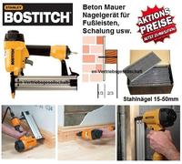 Bostitch SB-HC50FN 15-50mm cloueuse pour béton cloueuse pour plinthes + pointes en acier Tjep ST-15/50 BR-04.1