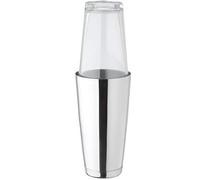Boston Shaker Complet Verre Inox Ensemble Kit Cocktail Verre à Mélange Timbale Acier Inoxydable 28oz 800ml Set Accessoire Barman Matériel Bar Mixologie
