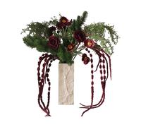 Botané Bouquet artificiel Burnt Bloom Renoncules. pavots. alliums. amarantes. 90 cm