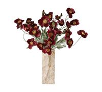 Botané Bouquet artificiel de coquelicots Bordeaux. 56 cm. 10 pcs