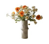 Botané Bouquet artificiel de coquelicots Daylight. blanc-orange