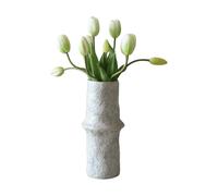 Botané Bouquet artificiel de tulipes Blanc. 10 pcs