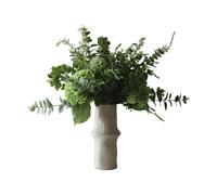Botané Bouquet artificiel Deep Green Hortensia-fleurs sauvages-eucalyptus-scie du diable 15 pcs