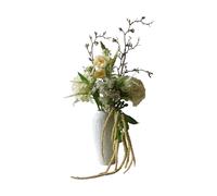 Botané Bouquet artificiel Ivory Cascade Branche de symphorine-branche de cerisier-pavot-hortensia 13 pcs