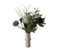 Botané Bouquet artificiel Midnight Wilderness Protée royale-chrysanthème-calla-œillet. 78 cm. 7 pièces