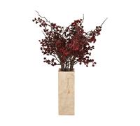 Botané Bouquet artificiel Wild Berry Brindilles de baies rouge foncé. 66 cm