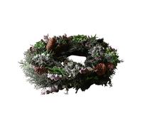 Botané Couronne de fleurs Botanical Forest Wreath Hortensia-eucalyptus-branches de conifère-pommes de pin. Ø40 cm