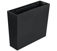botle Jardinière de Balcon Bac à Fleurs avec Insert Pot de Fleur Cache Pot bac d'interieur - 58 x 18 x 50 cm Anthracite Lisse Brillant poignées Pratiques intérieur extérieur
