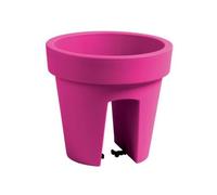 Botle Jardinière De Balcon Ovale Fuchsia 24,5 Cm Balconière À Balustrade De 6 Mm Pot De Fleur À Suspendre Cache Pot À Accrocher Multicolore