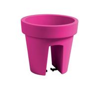 botle Jardinière de Balcon Ovale Fuchsia 24,5 cm Balconière à balustrade de 6 mm pot de fleur à suspendre cache pot à accrocher