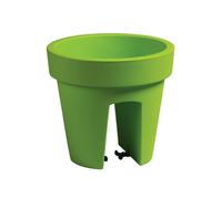 botle Jardinière de Balcon Ovale Lime 24,5 cm Balconière à balustrade de 6 mm pot de fleur à suspendre cache pot à accrocher