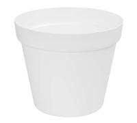 botle Prosperplast Pot de Fleurs Rond en Plastique pour Rebord de fenêtre Blanc Diamètre 45 cm