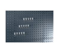 Bott Assortiment de porte-outils 15-pcs. galvanisé p. panneaux perforés chacun 5 croc Quantité:1