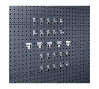 Bott Assortiment de porte-outils 25-pcs.galvanisé p. panneaux perforés 15 crochets/ 1 Quantité:1