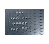 Bott Assortiment de porte-outils 30-pcs.galvanisé p. panneaux perforés 10 crochets/5 Quantité:1
