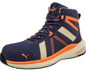 Botte de sécurité Puma Rival blue/orange mid S1PS conforme à la norme EN ISO 20345:2022 S1PS ESD FO HRO SR multicolore taille 44