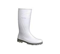 Botte de Travail Étanche | Haute | Fabriquée en PVC | Couleur Blanche | Pointure 44 | Semelle Antidérapante et Résistante à l'Abrasion