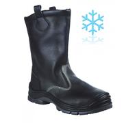 Botte fourrée SINGER Cuir noir S3 SRC - BREME