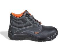Botte haute en cuir hydrofuge avec embout et semelle anti-perforation en acier, idéale pour la sécurité et le confort - taille 38