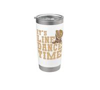Bottes country western Funny Line Dance It's Line Dance Time Gobelet isotherme en acier inoxydable double paroi