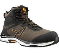 Bottes de sécurité Albatros Trailmaster olive mi-haut S3S conformes à la norme EN ISO 20345:2022 S3S ESD FO HRO SR Taille 39