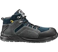 Bottes de sécurité Sir Safety FUNKY S3 en cuir velours, embout en fibre de verre, ESD, gris-bleu, taille 42, GRIS/BLEU