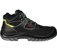 Bottes de sécurité Tibet Gr.45 noir/néon vert S3 EN20345 cuir REMISBERG