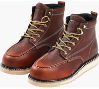 Bottes de travail VEVOR avec embout en acier, taille US 12, chaussures de travail pour hommes, chaussures de sécurité, bottes pour hommes légères et respirantes avec semelle en caoutchouc EVA pour l'i