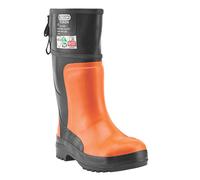 Bottes en caoutchouc de sécurité pour le tronçonnage SB Oregon Yukon orange / noires pointure 45