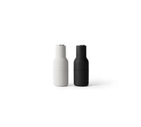 Audo Copenhagen Moulin à poivre et à sel Bottle Grinder lot de 2 Ash-carbon (couvercle en acier)