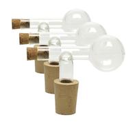 Bottle Master Look - Doseur en verre pour feux nobles - 2,0 cl : 20 ml - Pour bouteilles de 0,5 à 0,7 l, Naturel, Marron (Lot de 3)