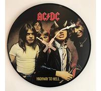 BottleClocks Horloge murale en forme de disque vinyle ACDC AC/DC, 30,5 cm, Noir, Silencieuse, Analogique, Mécanique, Montage mural, Salle d'étude, Musique