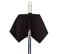 BOTTLECLOTHS - Collection Catering, Chiffon à Bouteille pour Seaux à Glace, Polycoton, 54 cm, Trou Central, Cercle Cousu (Noir, Lot de 1)