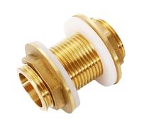 Bottone Adaptateur de réservoir à filetage mâle de 1,9 cm - Raccord simple en laiton - Écrou de réservoir d'eau - Connecteurs de jonction en laiton - Raccord de tuyau industriel