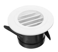Bouche D'aération Ronde en Plastique Blanc, Design à Volets