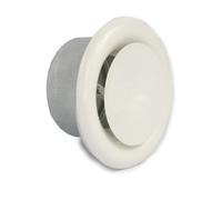 Bouche de soufflage metallique blanche Ø80mm